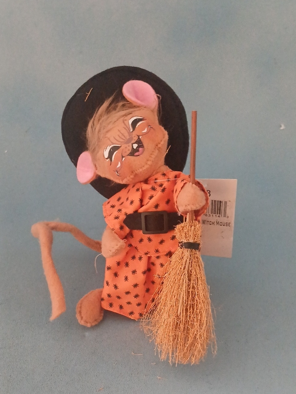 Annalee Doll #311418 Halloween Decor Spider Witch Mouse Orange and Black New